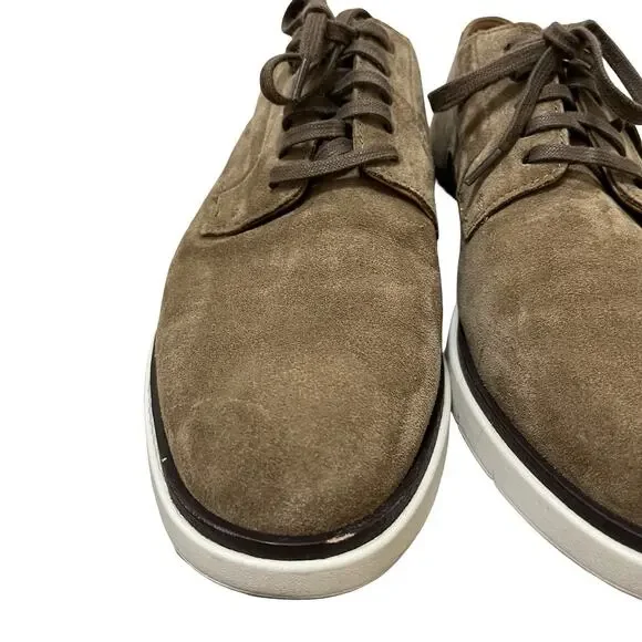 Allen Edmonds Carson Hybrid Lace‎ Up Derby Shoes US 8.5 Brown Suede Classic